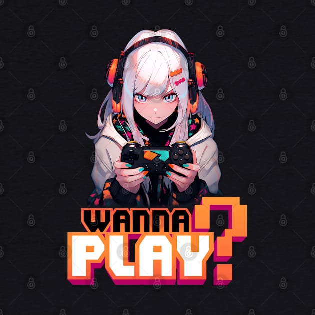 Gamer Girl wants to Play – Anime Shirt by KAIGAME Art